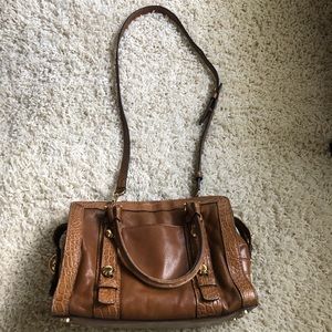 Michael Kors Brown snake skin purse